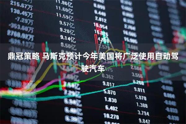鼎冠策略 马斯克预计今年美国将广泛使用自动驾驶汽车